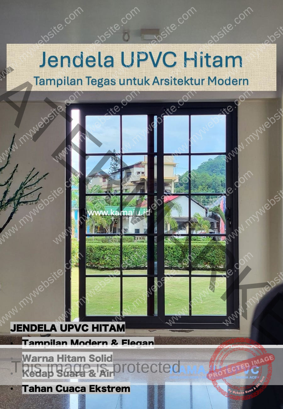 Jendela UPVC Hitam: Tampilan Tegas untuk Arsitektur Modern