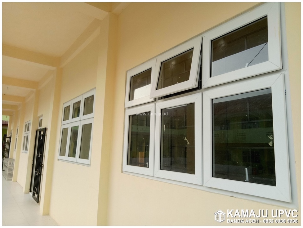 Pemasangan Jendela Kaca Upvc Gedung Smp 3 Banda Aceh