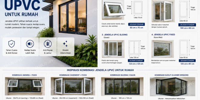 Model Jendela UPVC Terbaik untuk Rumah Modern, Mana yang Cocok untuk Anda?