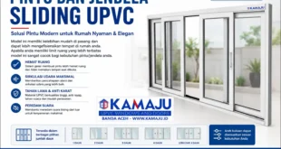 Pintu dan Jendela Sliding UPVC