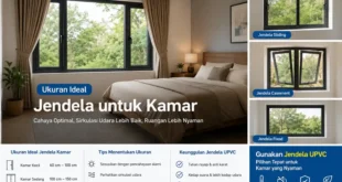 Ukuran jendela kamar ideal dengan jendela UPVC untuk rumah modern