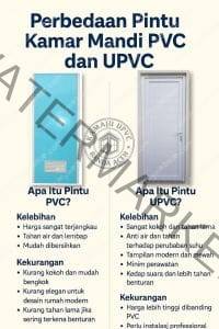 perbedaan pintu kamar mandi upvc dan pvc